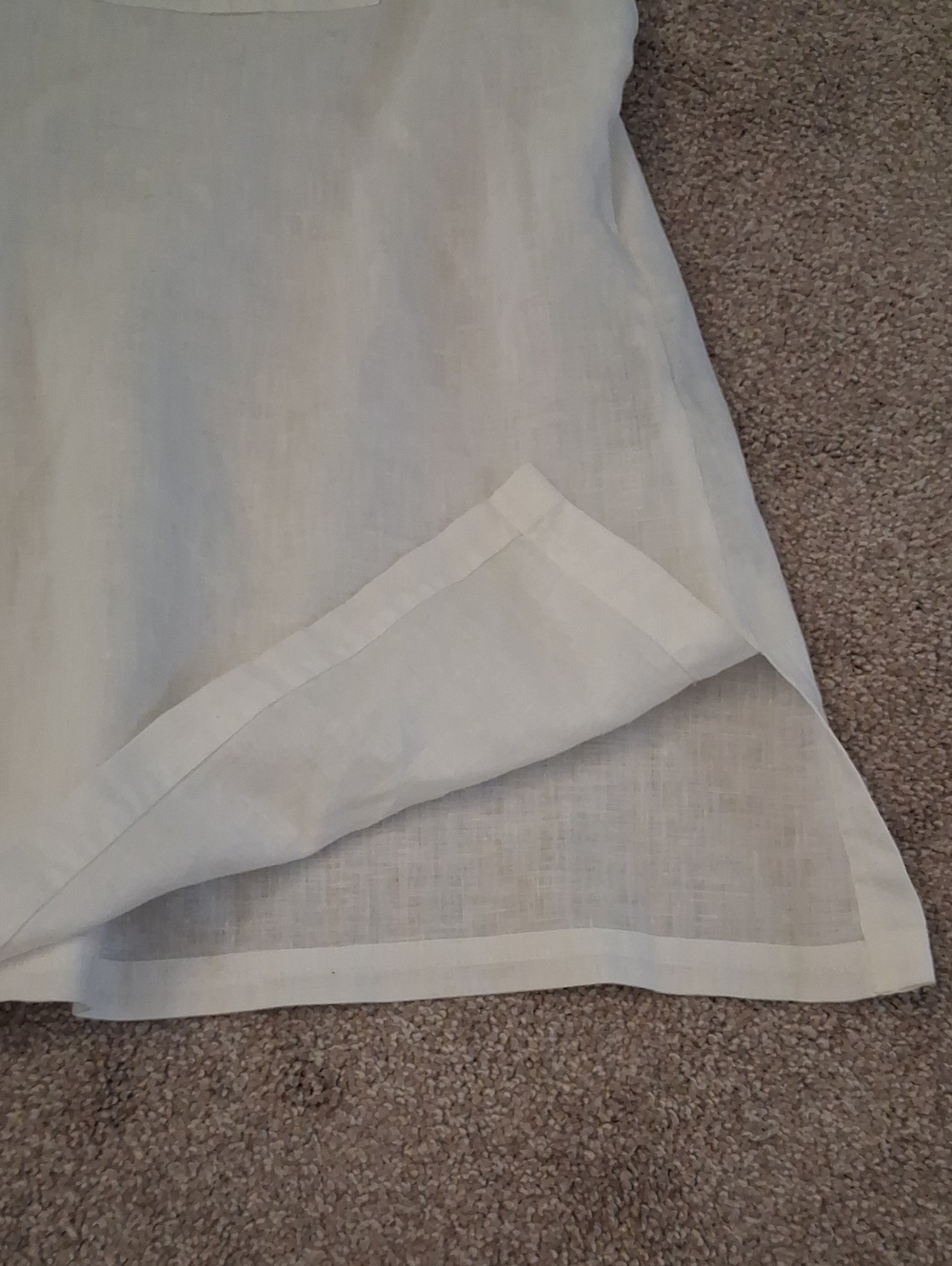 Never Worn Westbound Woman White 100% Linen Button-Up Top Patch Pockets 2X - Picture 12 of 13